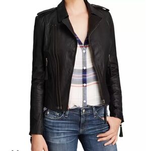 Joie Black Leather Jacket for Women